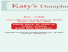 Tablet Screenshot of katysdumpling.com